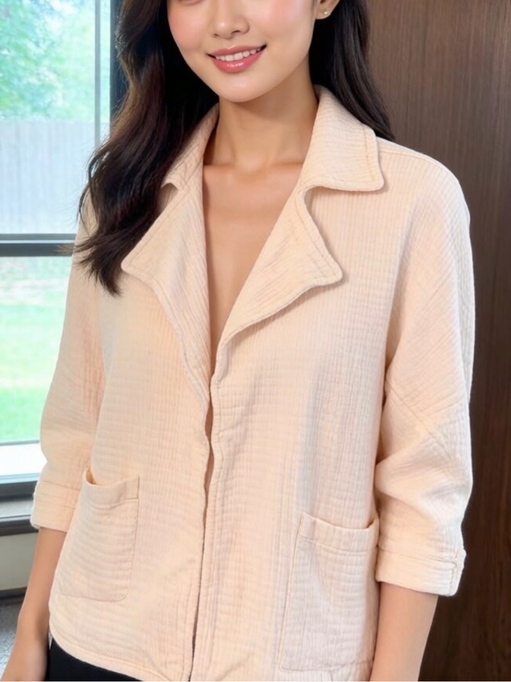 Anthropologie Pilcro Cream Gauze Blazer XS, Excellent Used Condition